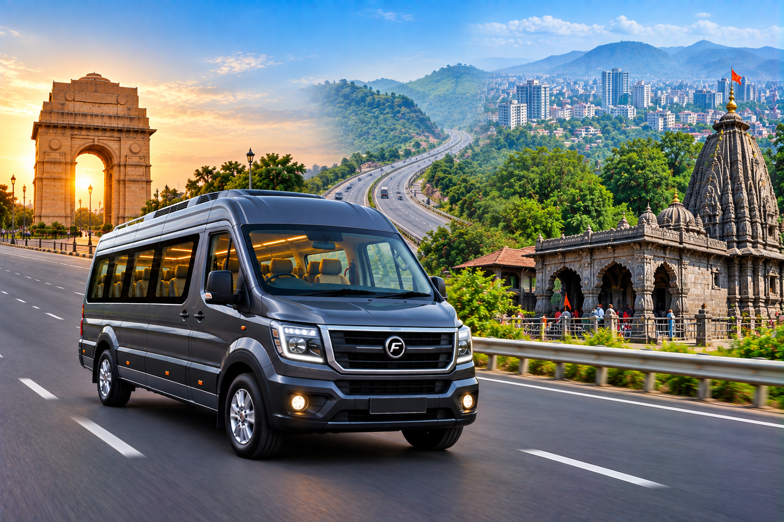 Force Urbania Delhi to Pune Bhimashankar Rental